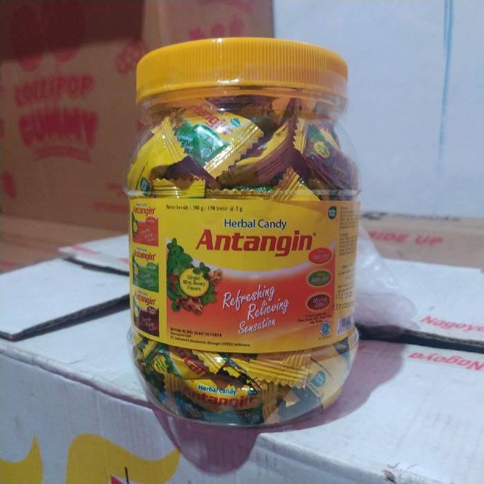 

Antangin Permen Jahe isi 150 pcs - Permen herbal Jahe Rendah gula Candy Manis Food Toples