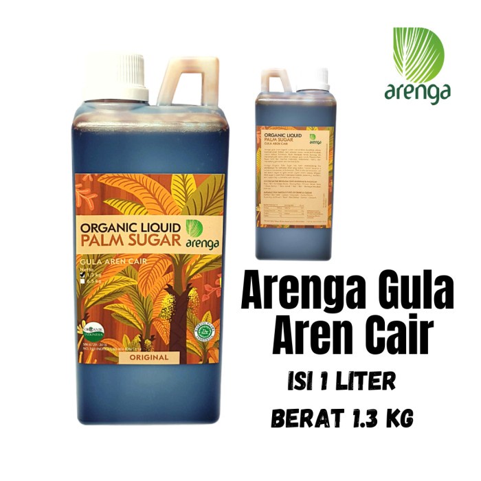 

ARENGA 1 lt Organic Liquid Palm Sugar Gula Aren Cair Botol plastik