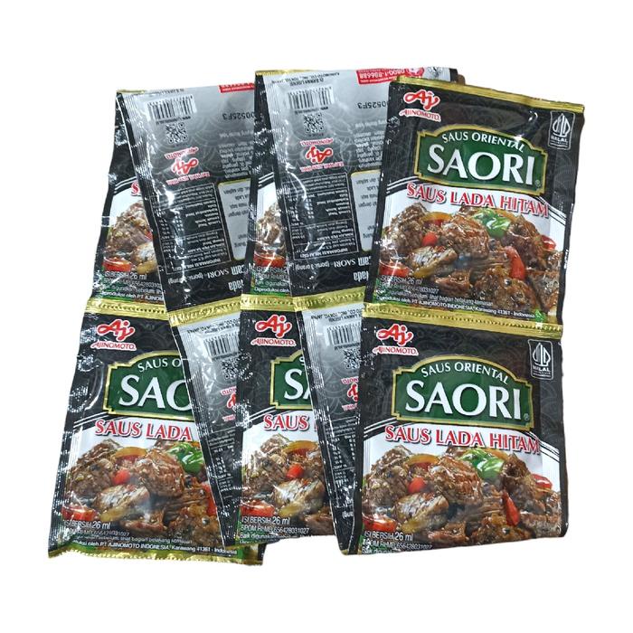 

Saori Renceng Saus Tiram - Teriyaki - Lada Hitam 22 ml isi 10 sachet Manis Masakan Penyedap Sauce