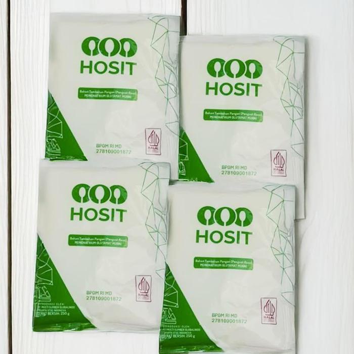 

Hosit MSG Penguat Rasa Ukuran 1000 gram (250gr x 4) - Penyedap Rasa Masakan Halal