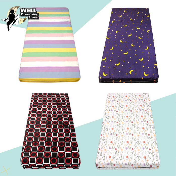 SPREI RESLETING 100X200 SARUNG KASUR BUSA RESLETING 100X200X15 - 100X200X20