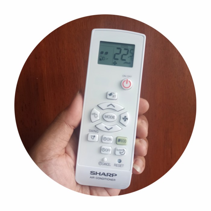 Remot AC SHARP J-TECH INVERTER ORIGINAL