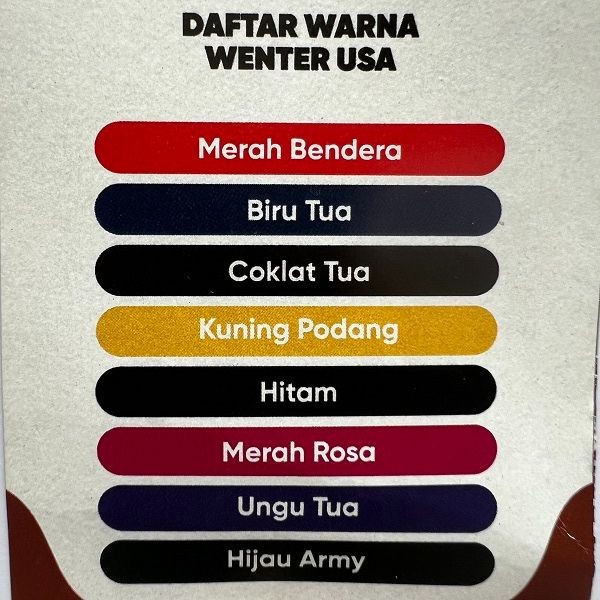 

[BestSeller] WANTEX Super USA WARNA LENGKAP Pewarna Kain Jeans Pakaian Tie Dye Baju Sumbo Sumba