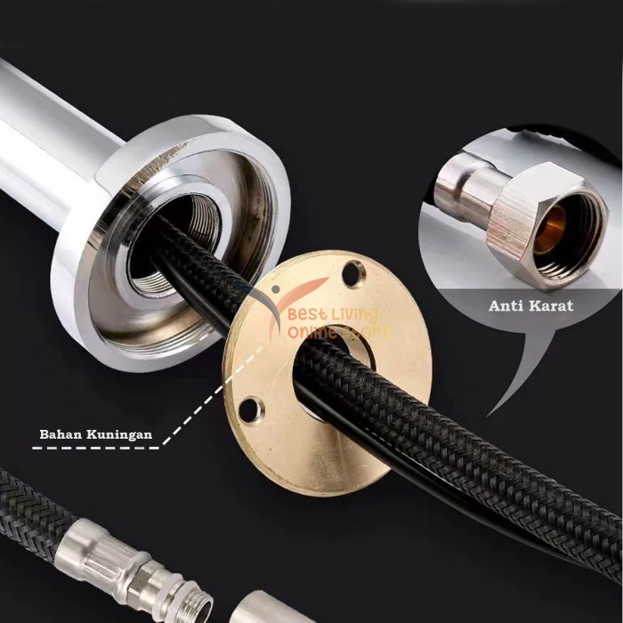 Kran Sensor Tembok Kran Wudhu Kran Washtafel Otomatis Kran Air