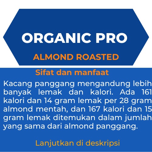 

Almond Panggang 500Gr, Almond Roasted