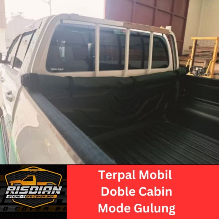 Cover Bak Terpal Penutup Bak Hilux Double Cabin Asli 100%