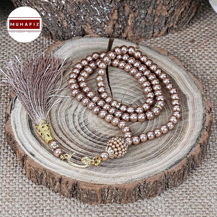 HOT SALE Tasbih Mutiara Rumbai Turki / Tasbih Mutiara Huruf Waw Turki