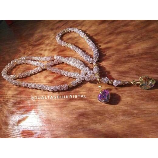 Tasbih Kristal Original Swarovski 99 butir