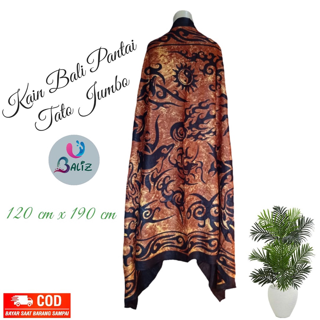 {{ Kain Bali Pantai - Kain Bali Motif Tato Jumbo Baru - Sarung Pantai - Sarung Bali Pantai Ready }}