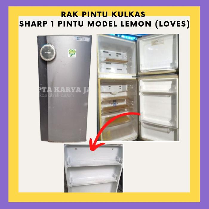 SPAREPART KULKAS RAK PINTU FREEZER SHARP 1 PINTU CUSTOM ( SAMURAI / LOVES )