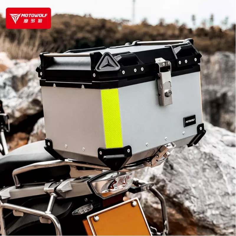 Motowolf Top Box Motor Touring Box Pannier Motor Alumunium Alloy