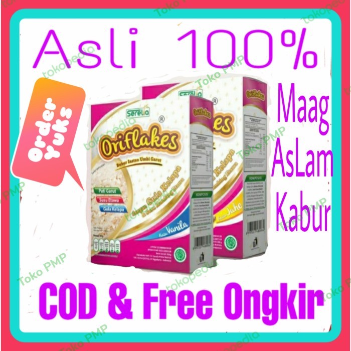 

(BestSeller) Oriflakes Umbi Garut 900 Gr, Oriflakes solusi Asam lambung, maag, gerd