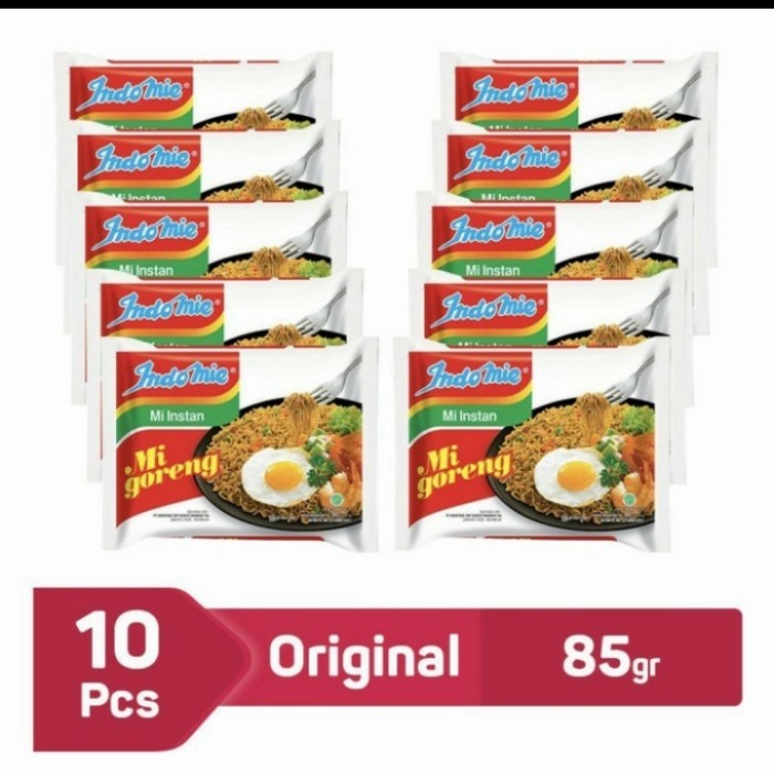 

(BestSeller) Indomie goreng @85gr paket 10pcs murah