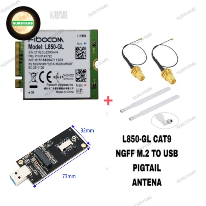 Modem L850-Gl Cat 9 Modem Rakitan