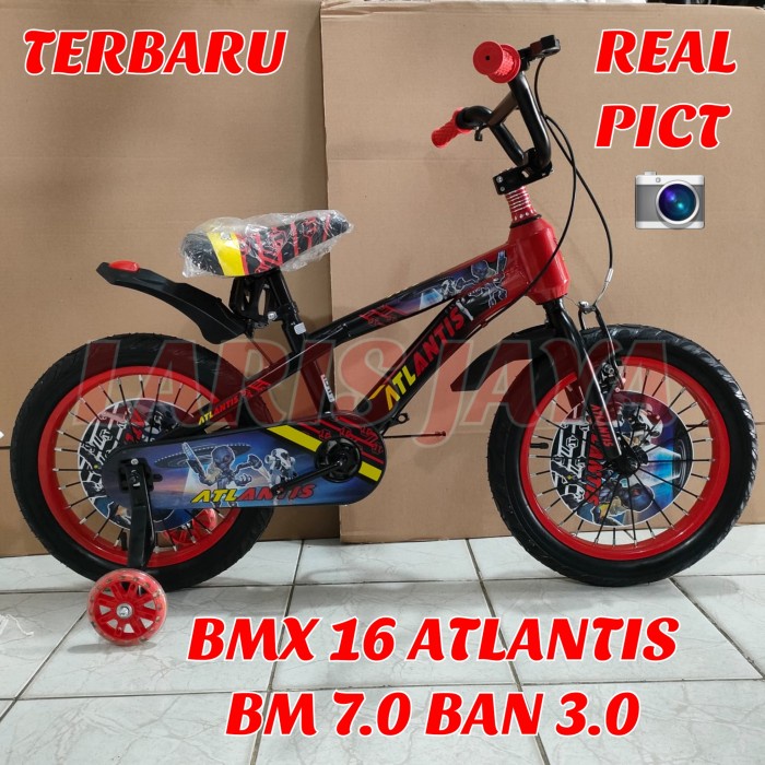 SEPEDA ANAK BMX 16 ATLANTIS WM 7.0 TERBARU , SEPEDA ANAK LAKI LAKI 16 INCH ATLANTIS , SEPEDA BMX 16