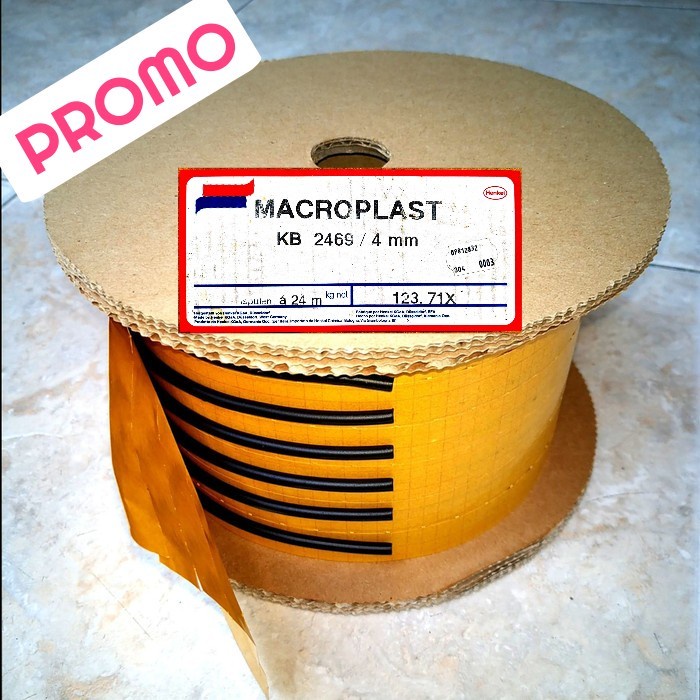 Karet sealant butyl lem kaca mika lampu, doortrim, kaca mobil