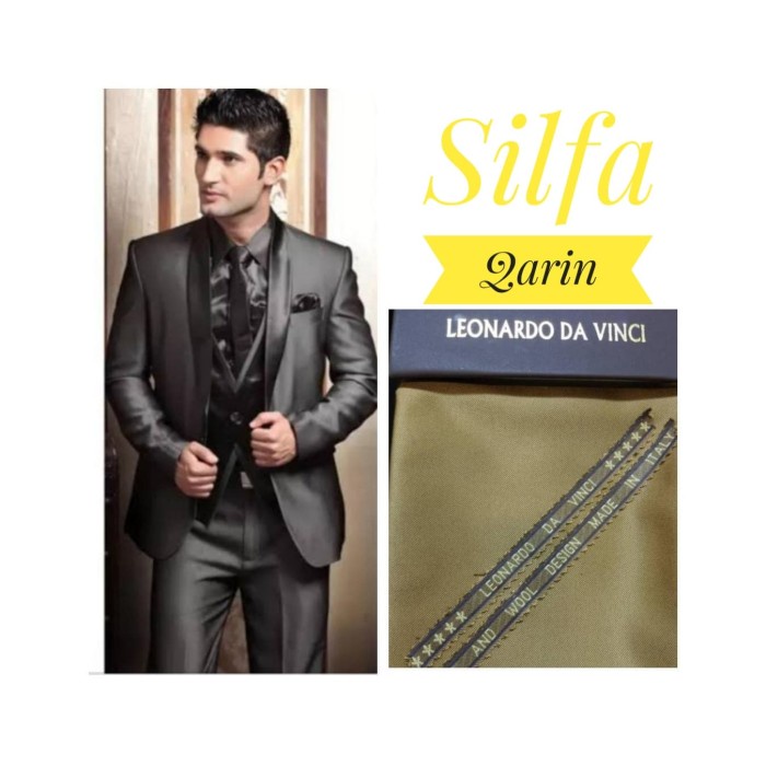 Kain Celana/Jas Leonardo Da Super Wool Shining (Made In Italy)