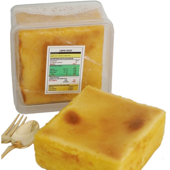 

Lapis legit keto tanpa gula rendah karbohidrat sugar free 10 x 10