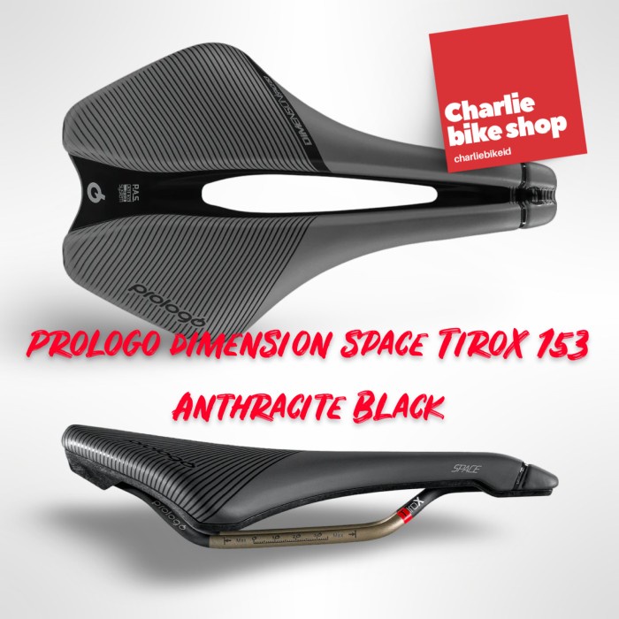 Stok Terbatas Saddle Sadel Prologo Dimension Space Tirox 153 Anthracite Black