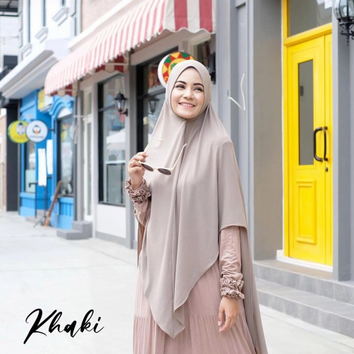 Jilbab Hijab Kerudung Bergo Khimar Instan Syari Pet Lea Jumbo Murah