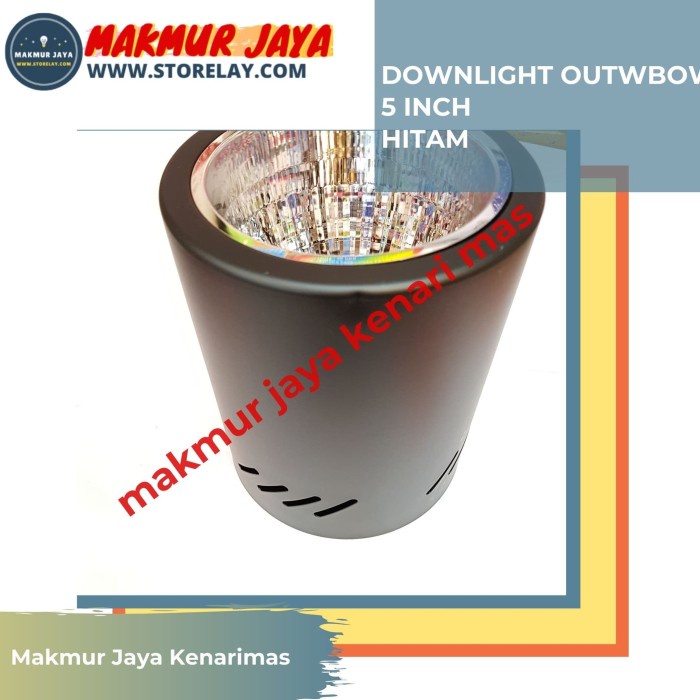 Downlight Outbow Hitam/Downlight Lampu Outbow 5 Inch Minimalis