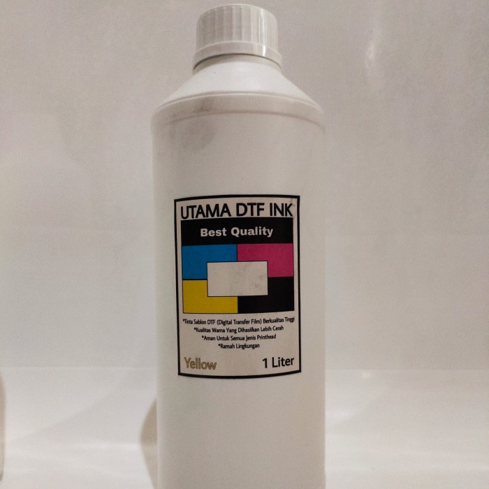 

[tmr] - Tinta DTF Premium / Digital Transfer Film Ink CMYK White 1 Liter