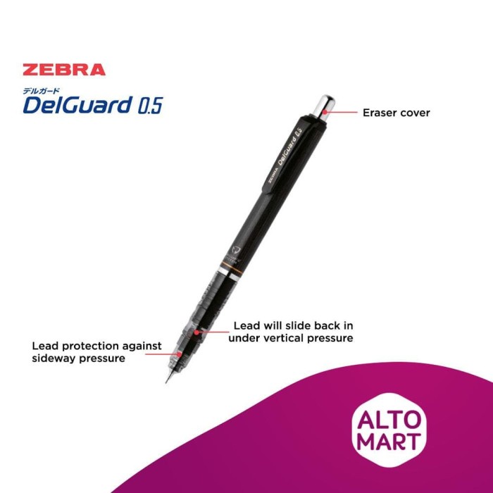

[tmr] - Zebra Delguard Mechanical Pencil 0.5 mm pensil cetek mekanik 0.5mm