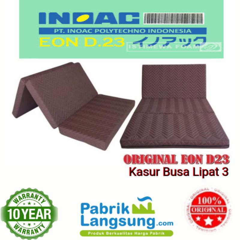 Terlaris Kasur Busa Lipat INOAC DENSITY 23 ( Tebal 10 cm / Bergaransi 10 Tahun ) Hari Ini Saja