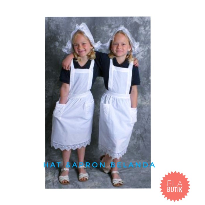 New Topi Dan Apron Belanda-Kostum Noni Belanda Best Seller