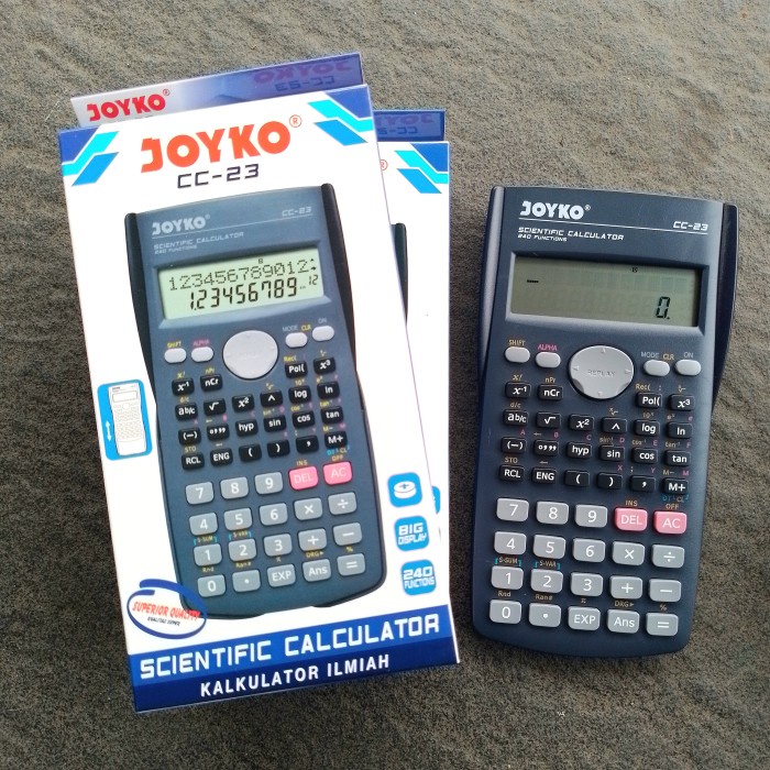 

Jual [READY] KALKULATOR ILMIAH / CALCULATOR CC - 23 JOYKO ( PCS ) ORIGINAL