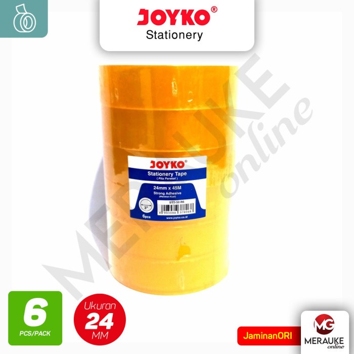 

Solasi Joyko STT32 R6 24mm x 45 m (1 Slop Isi 6 Rol)