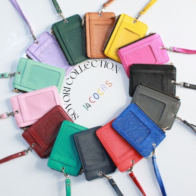 

ID Card Holder Lanyard Nametag ZIPPER Warna Warni SID003