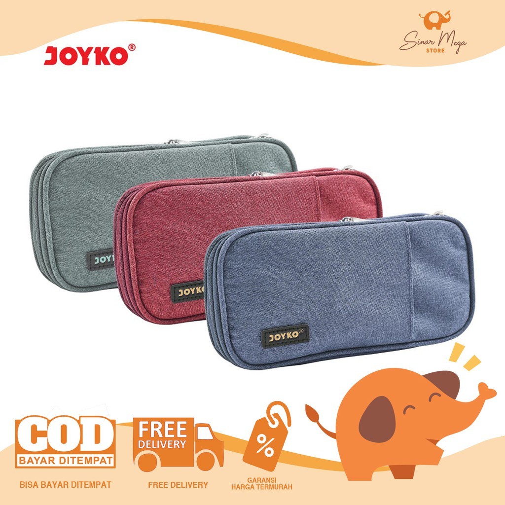 

Joyko Pencil Case Kotak Tempat Pensil PC-5004 Pocket Simple Murah Berkualitas