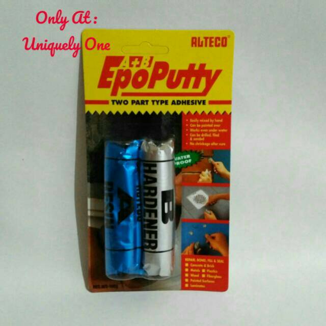 

ALTECO EPO PUTTY 100 GR / LEM DODOL SERBA GUNA - 2 PART ADHESIVE