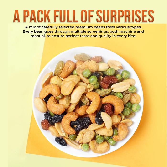 

terbaru !!! gain yum - small pack all varian mix beans and nuts dried fruits shrimp strips ready