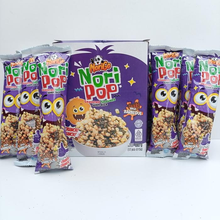 

terbaru !!! norigo nori pop kemasan 1 dus seaweed snack ready