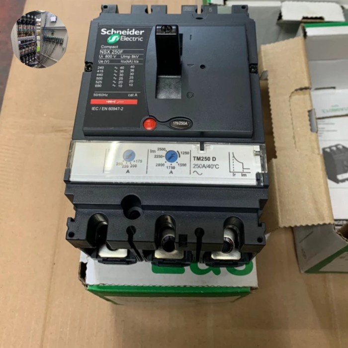 Mccb Breaker Schneider NSX250F NSX250 F 3P 250A SCHNEIDER 36KA
