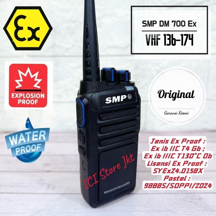 Populer Ht Smp Dm700Ex / Ht Smp Dx 700 Ex Vhf / Ht Explotion Proof / Ht Gas Proof