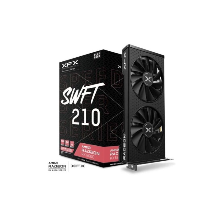 BISA GOSEND VGA XFX RADEON RX 6600 8GB DDR6 SPEEDSTER SWFT210 - XFX RX 6600 8GB TERLARIS