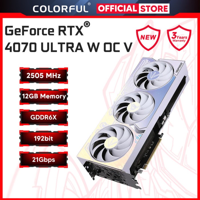 BISA GOSEND VGA COLORFUL IGAME GEFORCE RTX 4070 ULTRA W OC V2-V 12GB VGA RTX4070