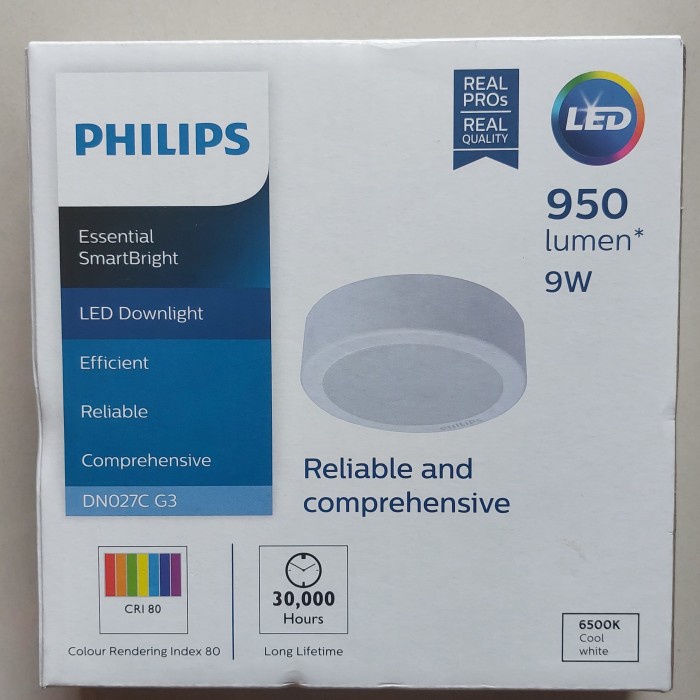 Downlight Outbow PHILIPS LED DN027C 6 Inch 9 Watt Putih Netral Kuning