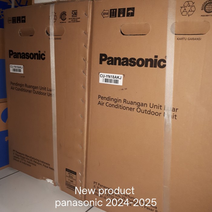 outdoor Ac Panasonic 2 pk yn18wkj R32 baru segel original resmi