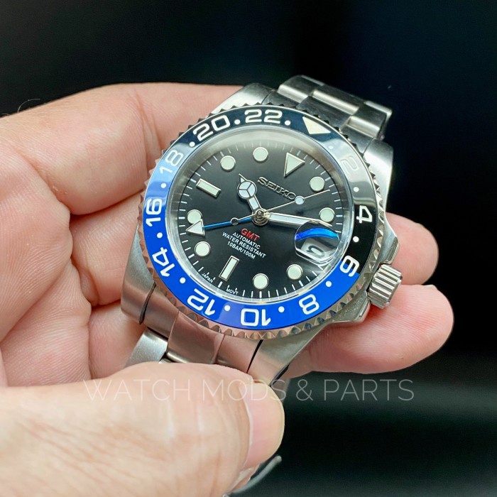 WMNP Seiko Mod True GMT Watch with WMNP Seiko NH34 Movement, GMT jalan bro 
