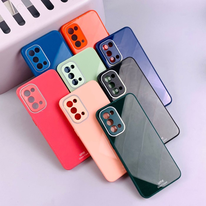 Oppo Reno 5 Reno5 5G 4G Crystal Glass Original Hard Case Casing Cover