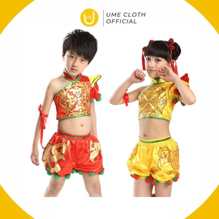 UMECloth Kostum tarian anak Yangko Folk Dance / Kostum Nacha