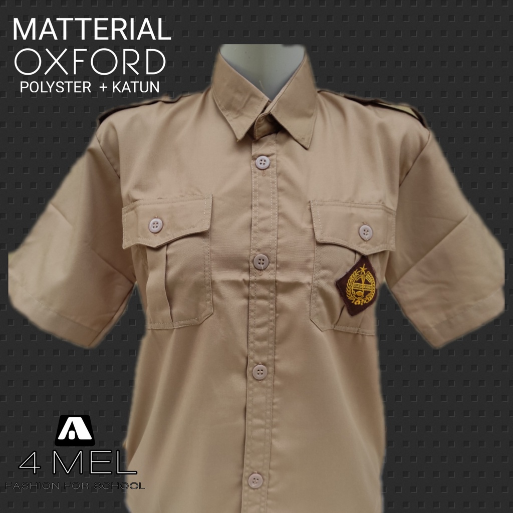 PROMO / AMeL.Baju pramuka lengan pendek Seragam sekolah SD/SMP/SMA.kain Oxford