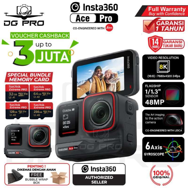 Insta360 Ace Pro Action Camera Insta 360 Garansi Resmi Action Cam 360 *