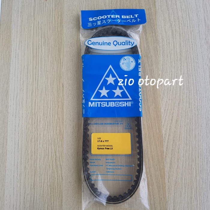 TERBARU VANBELT MITSUBOSHI KYMCO FREE LX LIBERO FANBELT KYMCO 110 ORIGINAL MIT