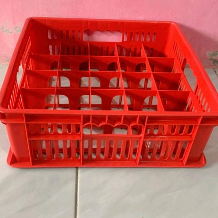 MURAH Krat Gelas Plastik / Kerat Gelas 25 lubang / Krat Gelas Plastik Murah / Keranjang Gelas