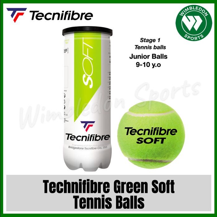 Bola Tenis Technifibre Soft / Bola Tenis Junior Technifibre Green